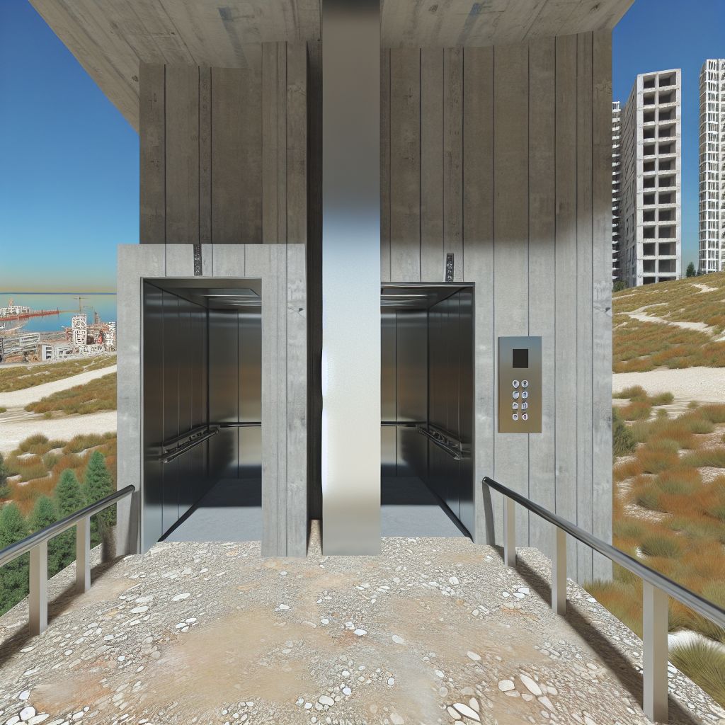Ein Bild zum Thema Aufzug im Architektur Kontext